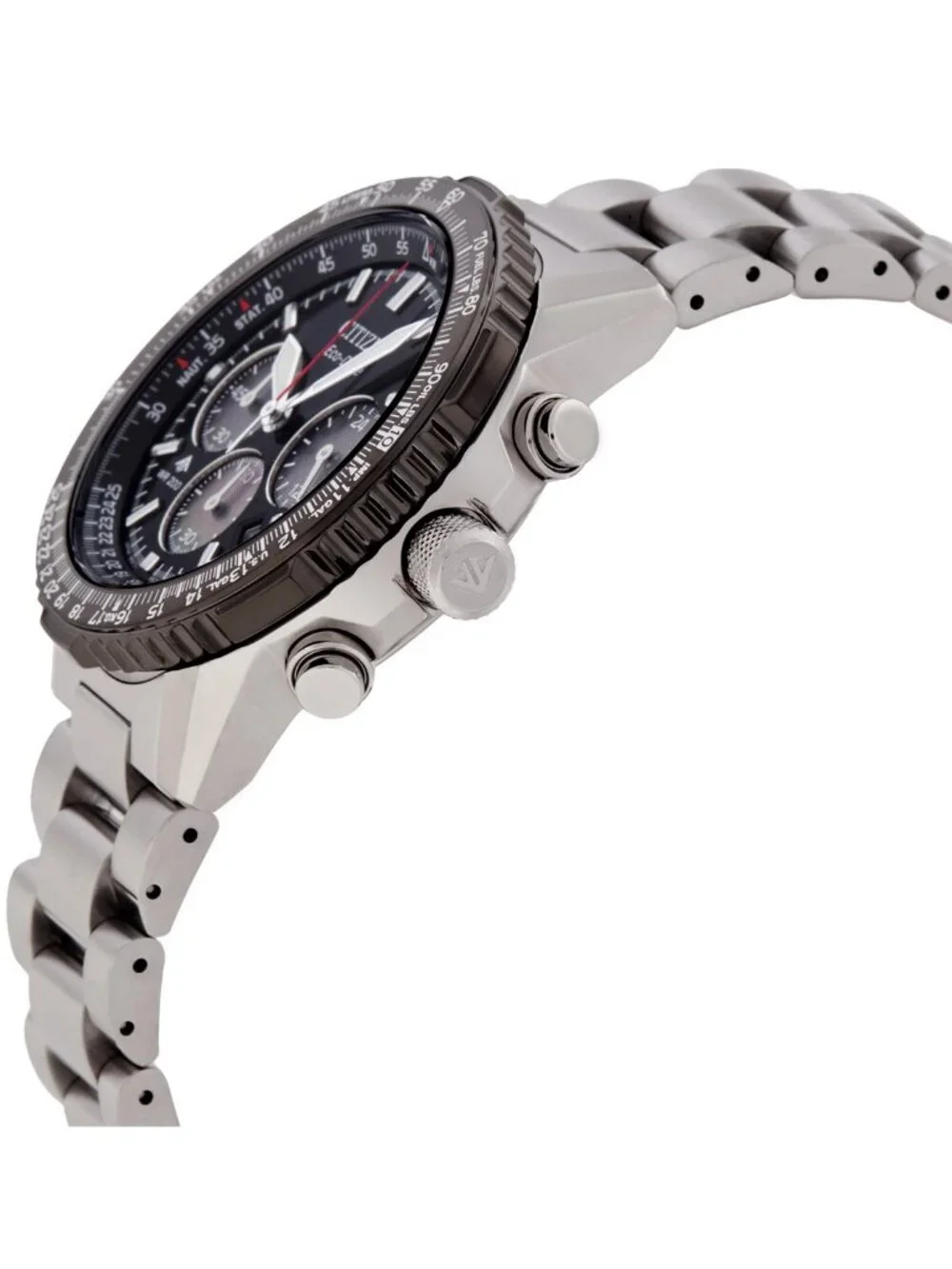 NWT Citizen Promaster Sky Navihawk Chronograph Quartz Black Dial Men's Watch